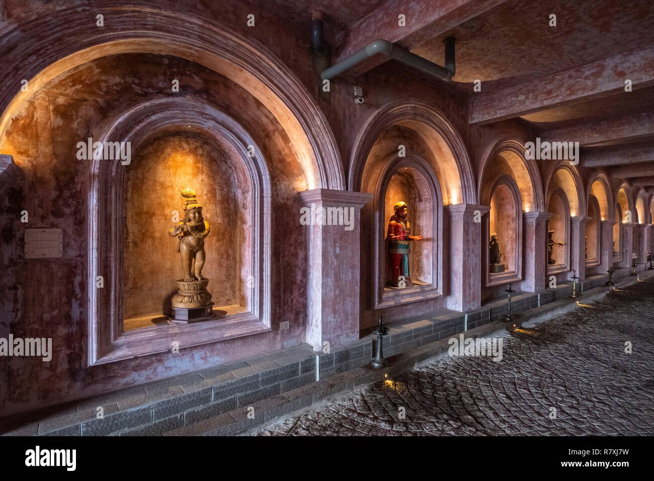 Inde, Bundesstaat Kerala, Kochi (Cochin), Mattancherry Bezirk, Ginger House Museum Boutique Hotel Stockfoto