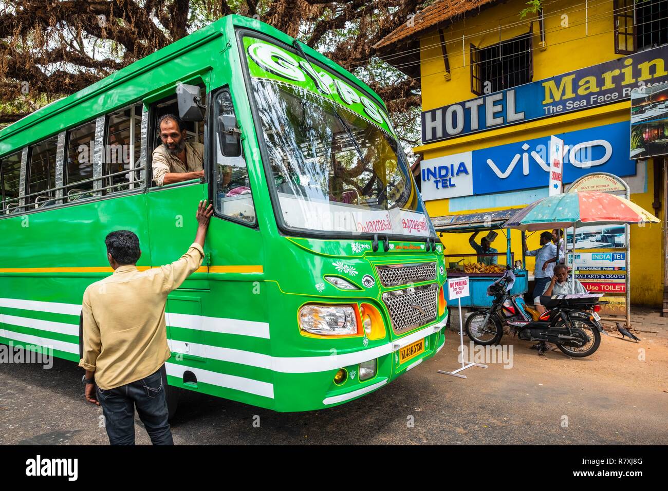 Inde, Bundesstaat Kerala, Kochi (Cochin), Fort Kochi (Cochin) Bezirk Stockfoto