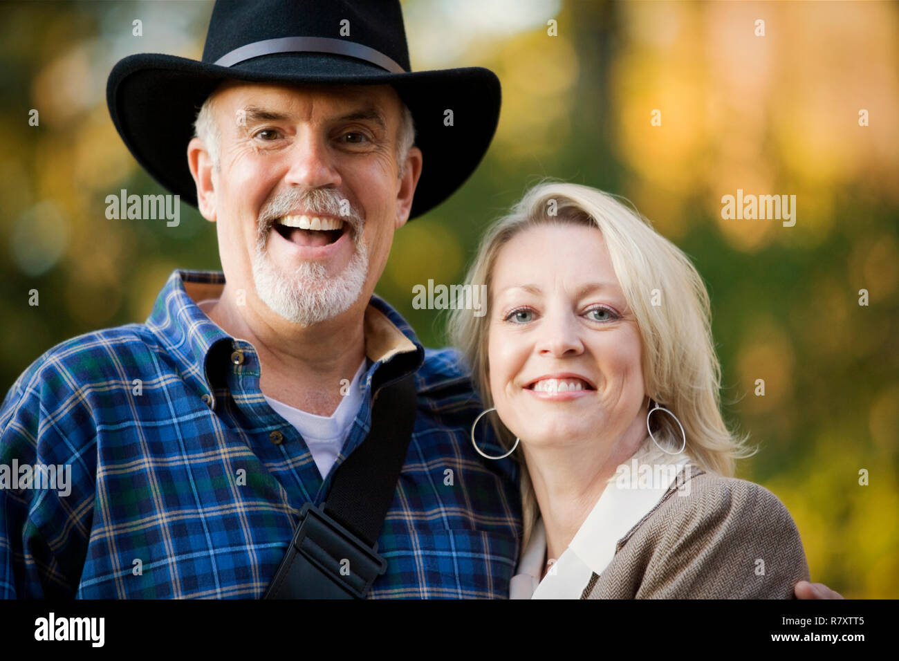 Porträt eines glücklichen Paares. Stockfoto