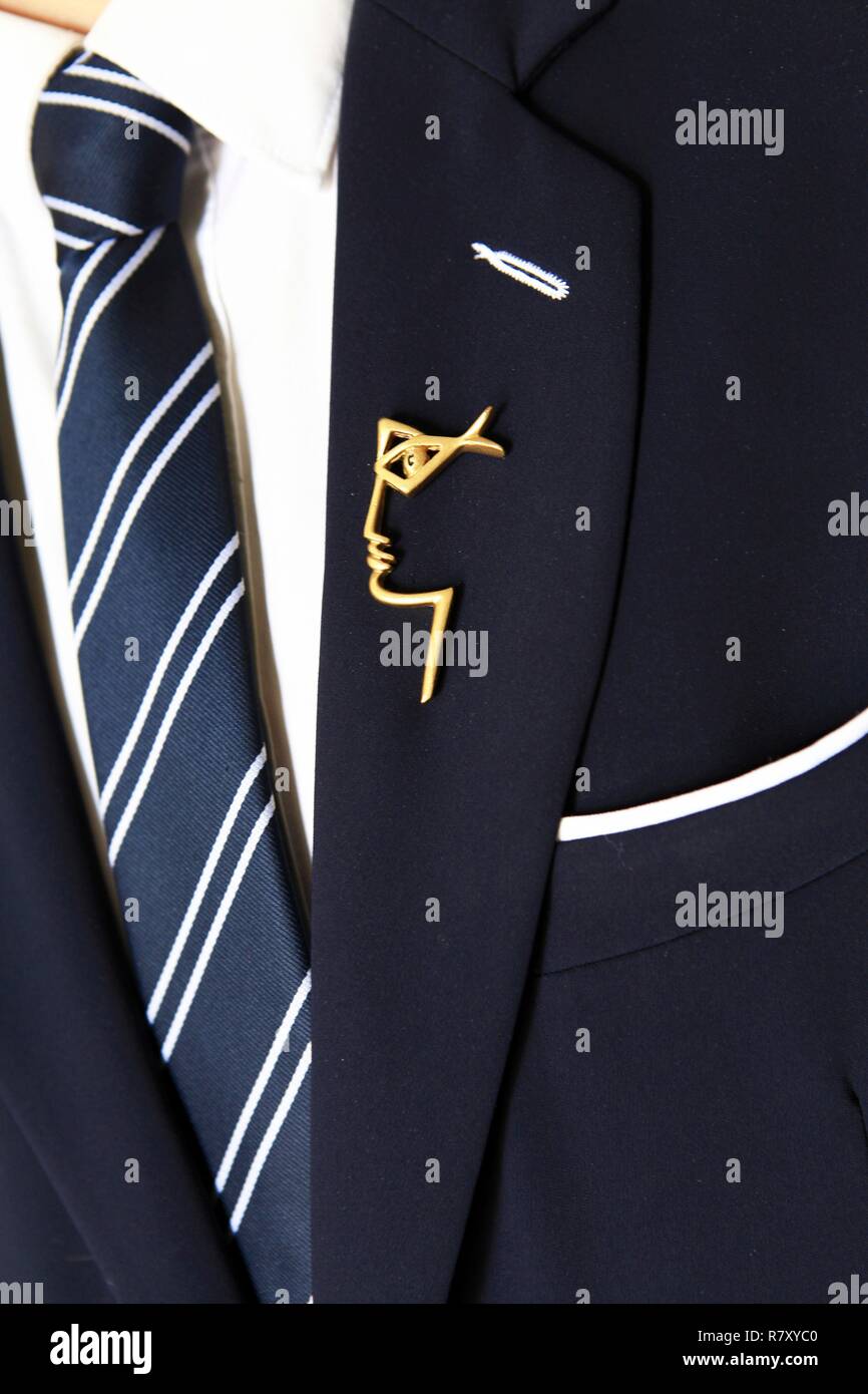 Frankreich, Alpes Maritimes, Villefranche-sur-Mer, das Welcome Hotel, Home Hafen von Cocteau, schrieb er Oedipus Rex für Strawinsky, der orphée Stück und die Gedichte von Opera Stockfoto