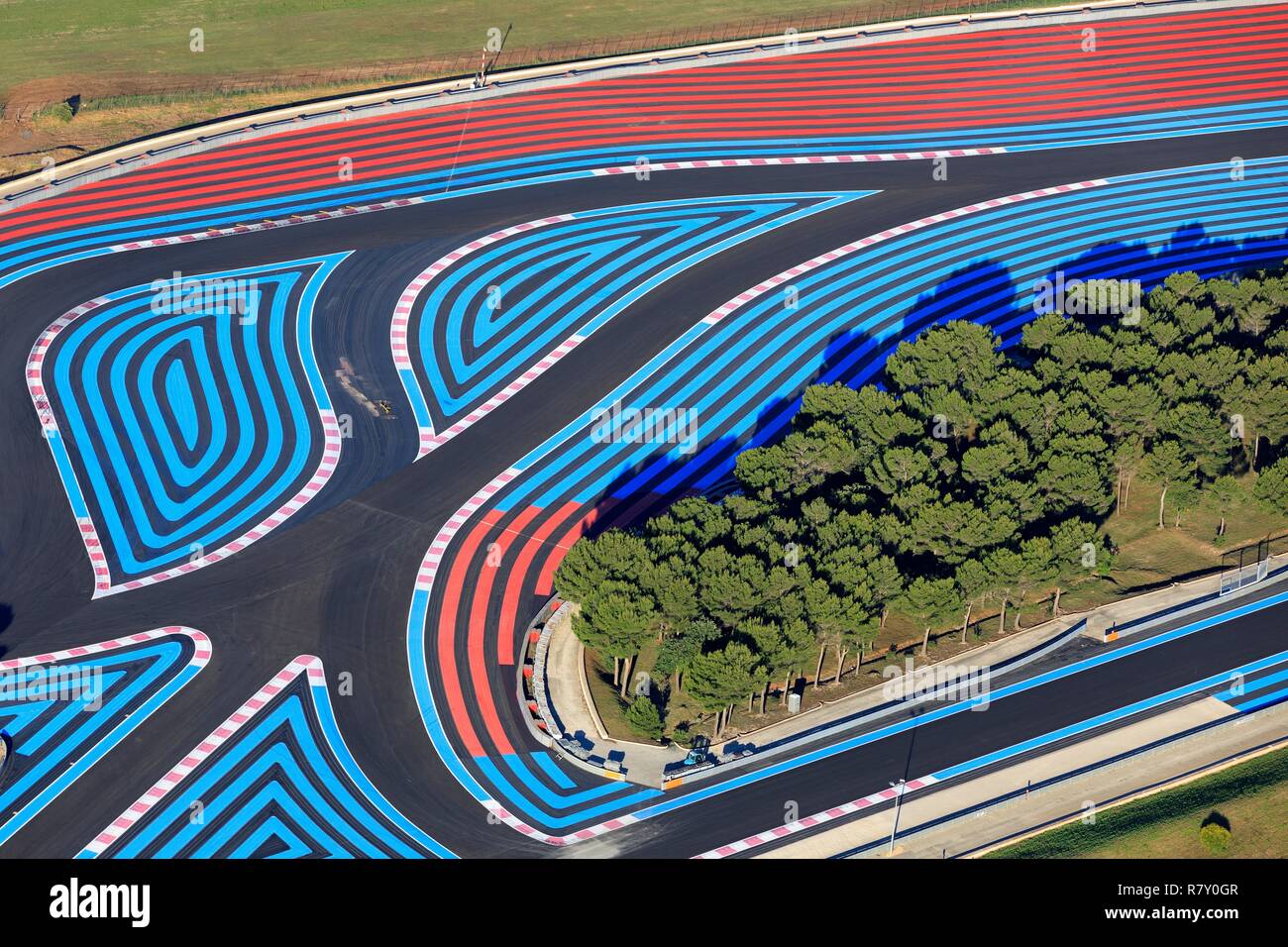 Frankreich, Var, Le Castellet, Rennstrecke Paul Ricard (Luftbild) Stockfoto