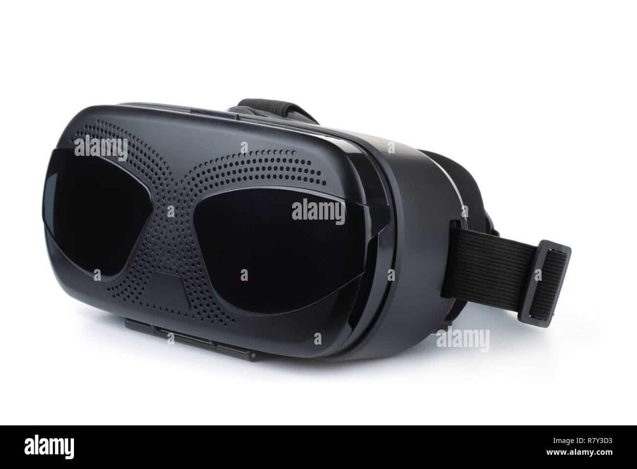 Virtual reality Headset isoliert auf weißem Stockfoto