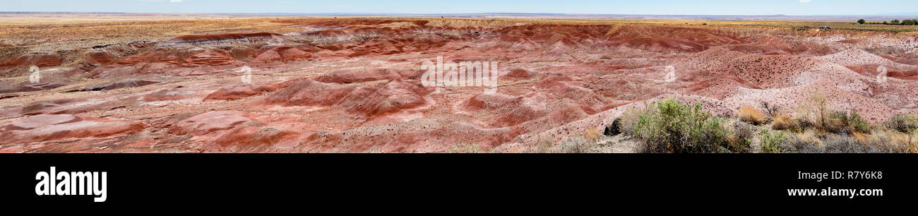 Painted Desert ist Teil der Petrified Forest National Park in Navajo und Apache Grafschaften im nordöstlichen Arizona. Die bunten Chinle ist verantwortlich Stockfoto