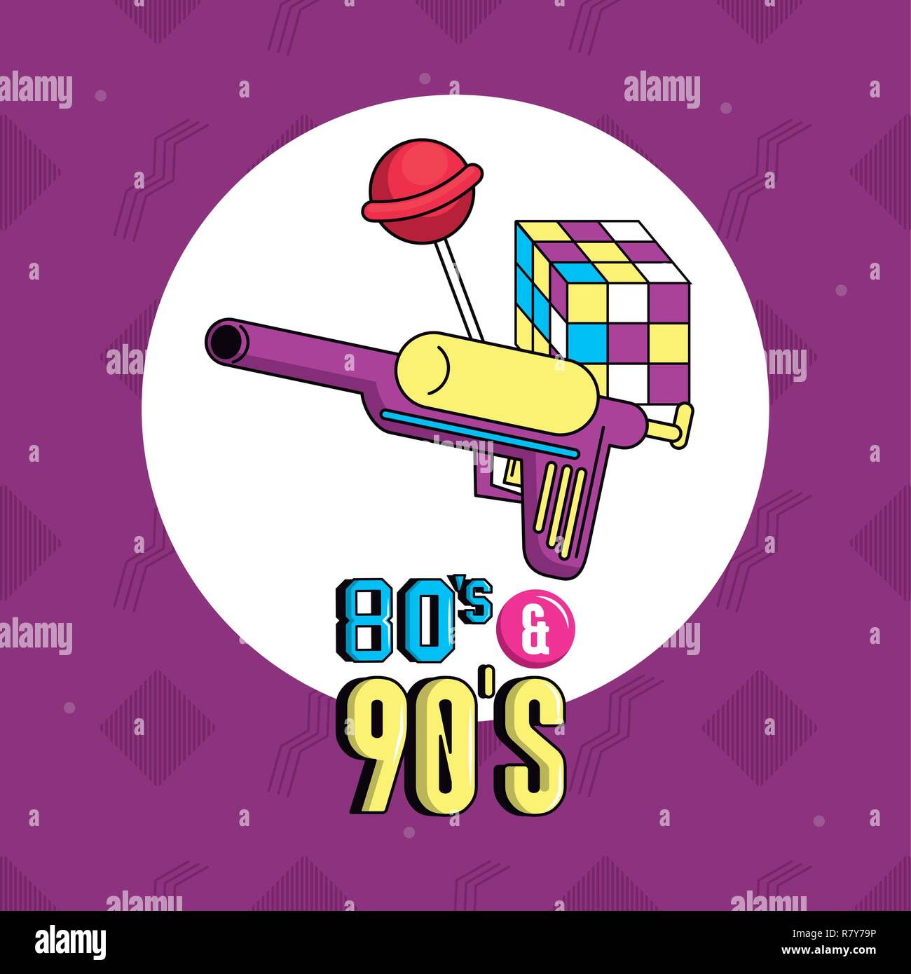 80er und 90er Jahre Stil Stock Vektor