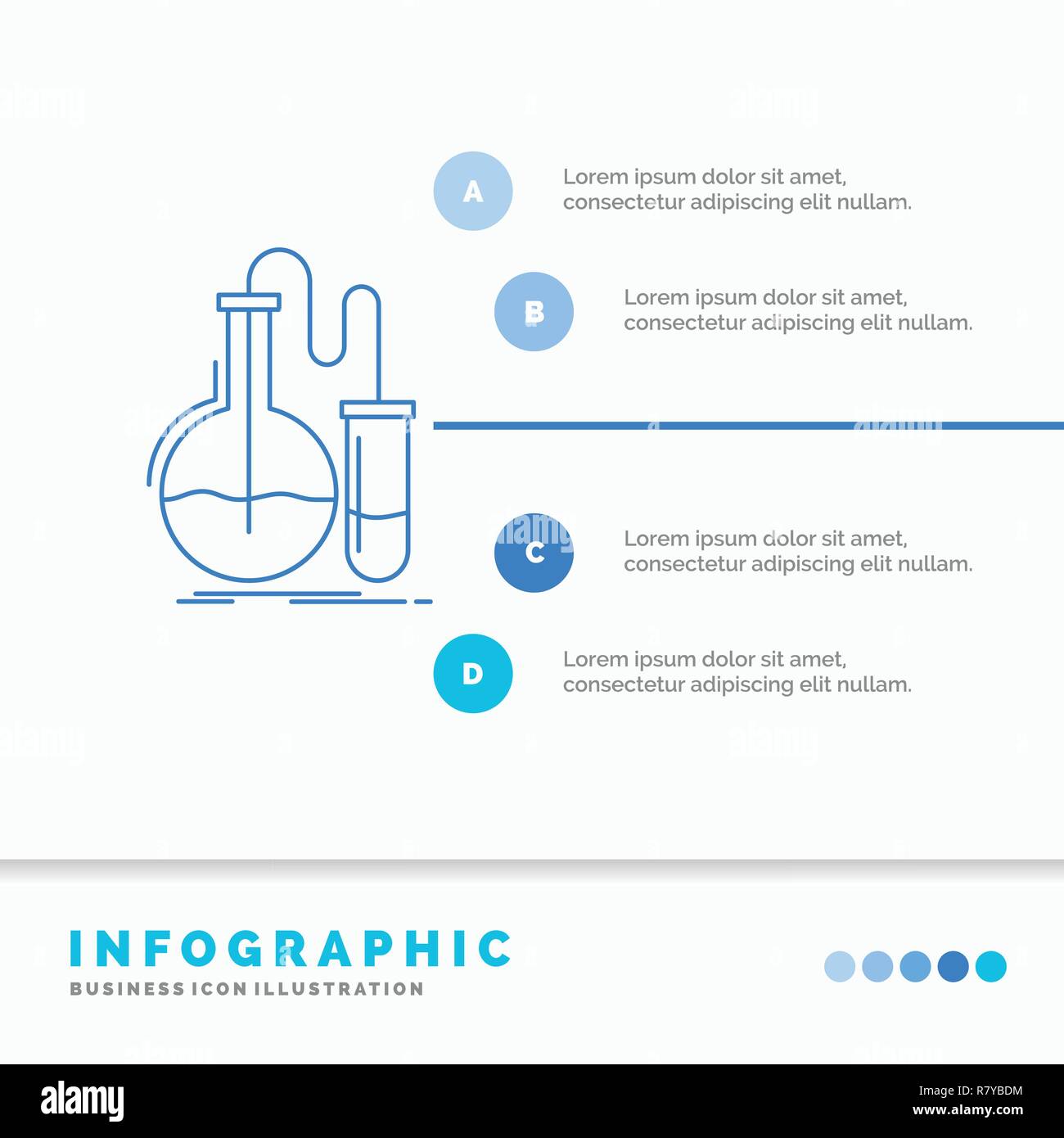 Analyse, Chemie, Kolben, Forschung, test Infografiken Vorlage für die ...