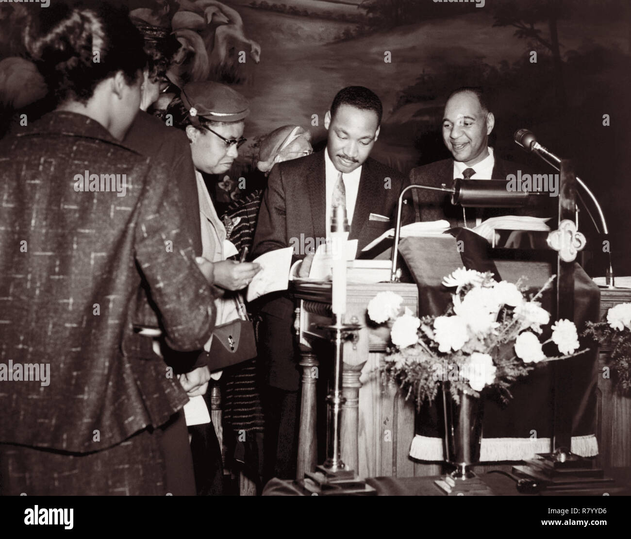 Martin Luther King, Jr., in Durham, North Carolina im Jahre 1958. (USA) Stockfoto