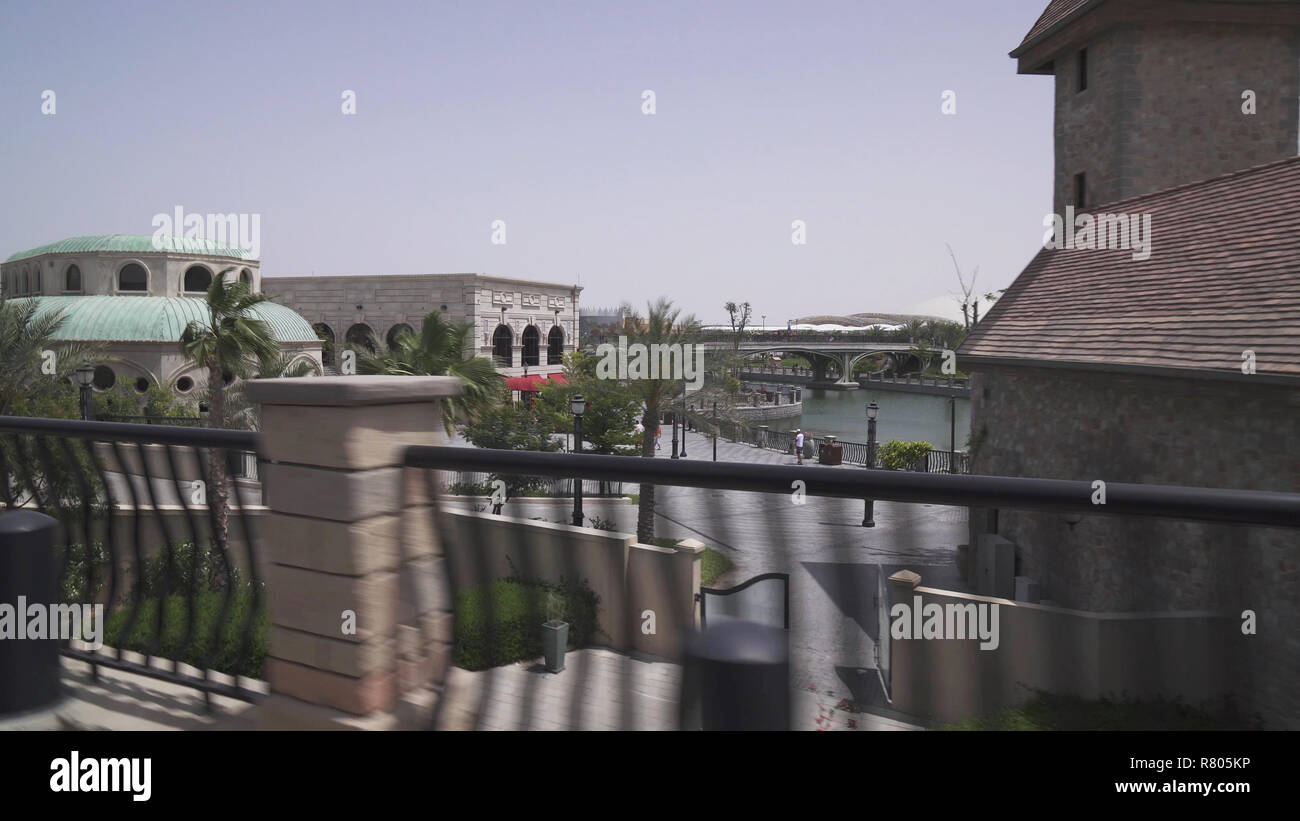 Riverland am Dubai Parks und Resorts Stockfoto