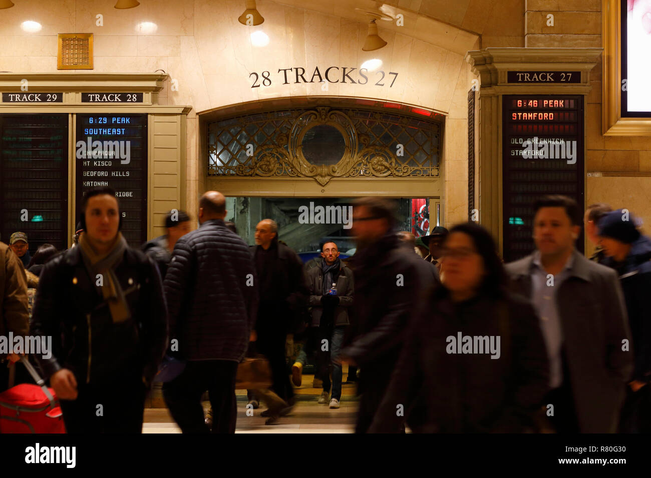 Rush Hour Pendler am Grand Central Terminal, New York City Stockfoto