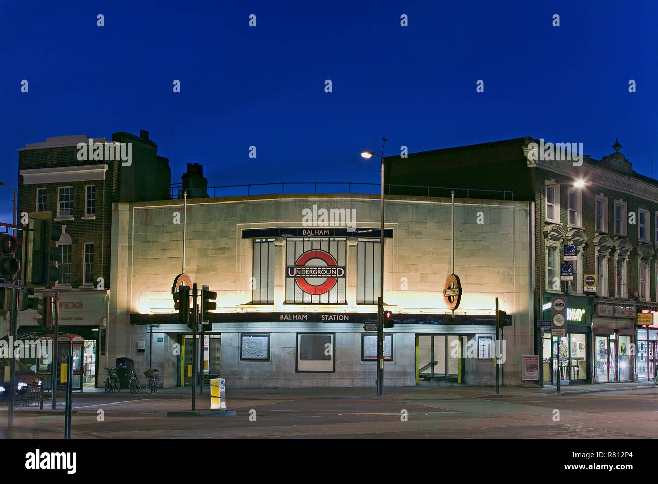 Der U-Bahnhof Balham, London. Stockfoto