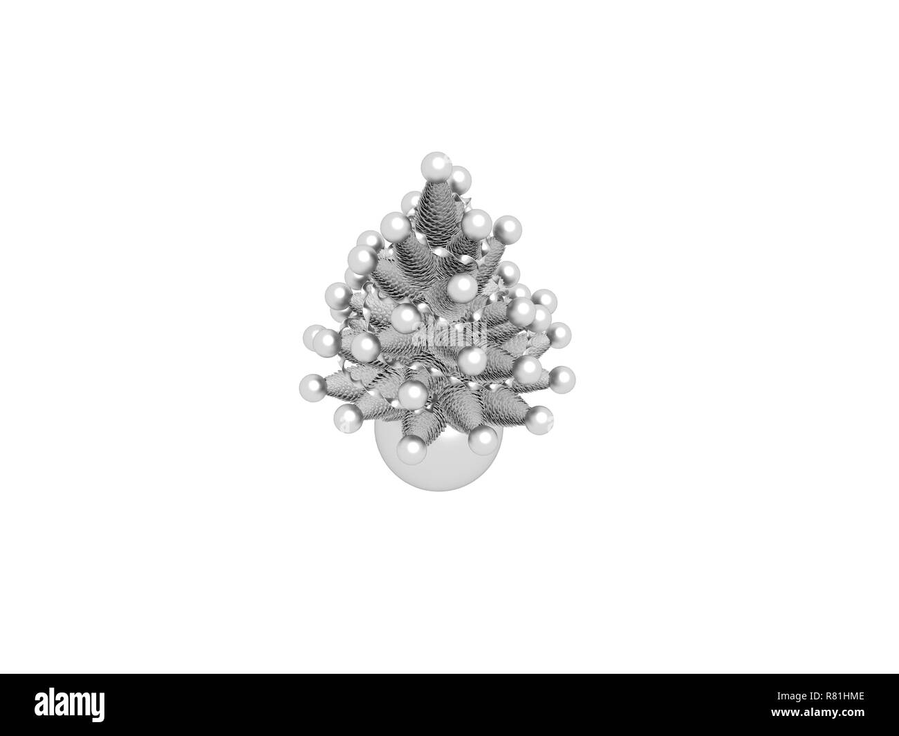 3D-Render Weihnachten noel Ornamente, präsentiert Stockfoto