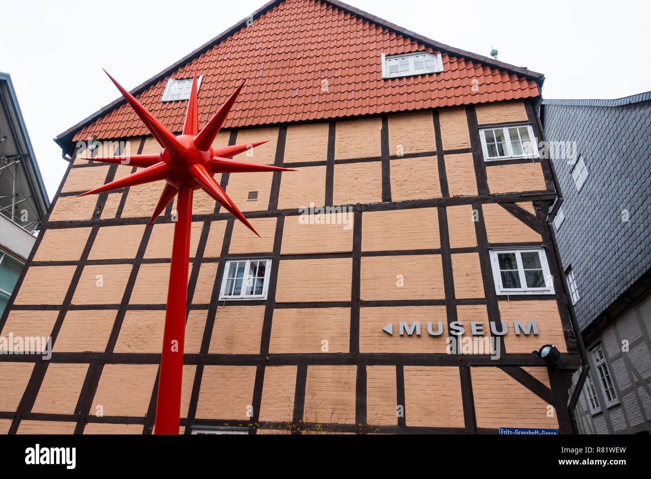 Exterieur Licht, Museum für Moderne Kunst im Bomann-museum in Celle, Niedersachsen, Deutschland Stockfoto