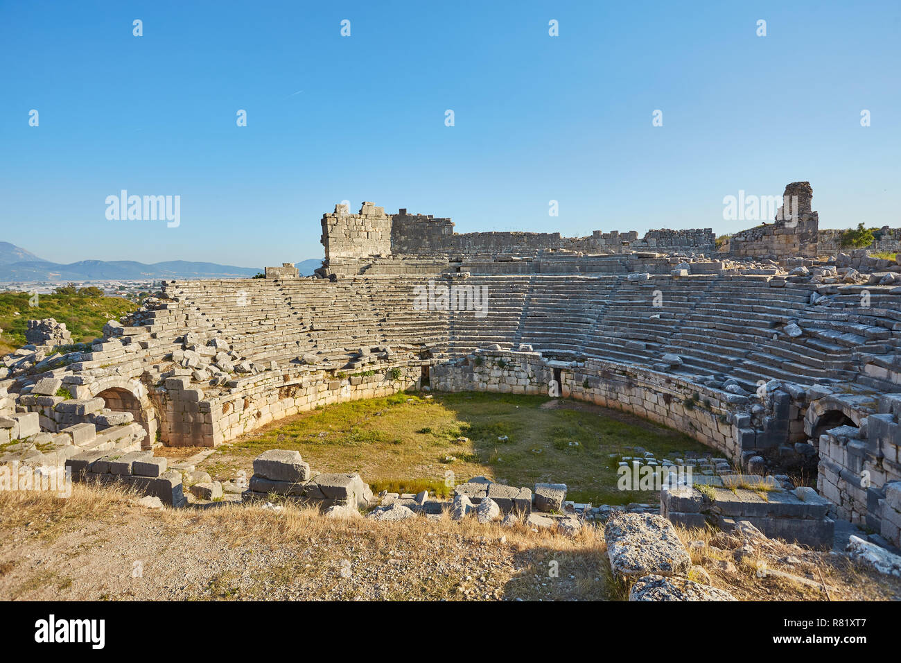 Die antike Stadt Xanthos und Letoon Xantos, Xhantos, Xanths in Kas, Antalya - Türkei. wurde berühmt durch die heroischen Taten der Menschen - nicht einmal Sie Stockfoto