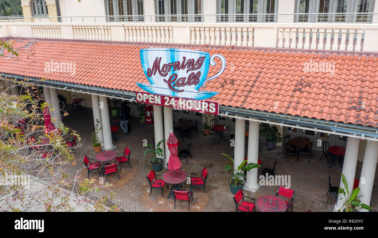 Weckruf Cafe, City Park, New Orleans, LA, USA Stockfoto