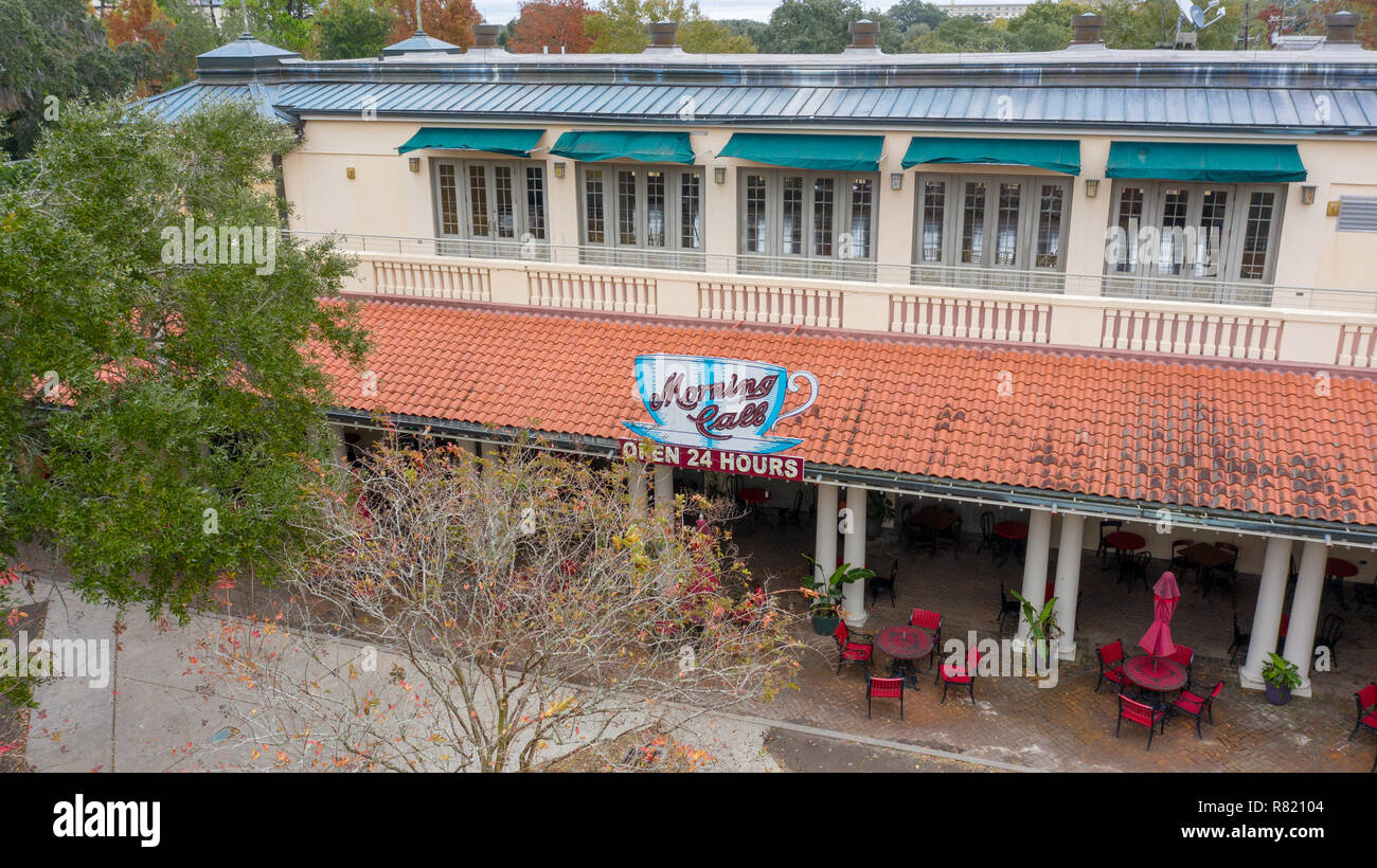 Weckruf Cafe, City Park, New Orleans, LA, USA Stockfoto