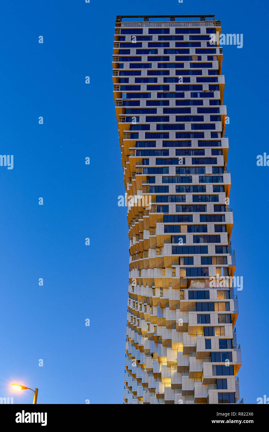 Ungewöhnlich Hohes Condo-Gebäude, Vancouver Haus, Bjarke Ingels Group Architekten, Vancouver, British Columbia, Kanada. Stockfoto