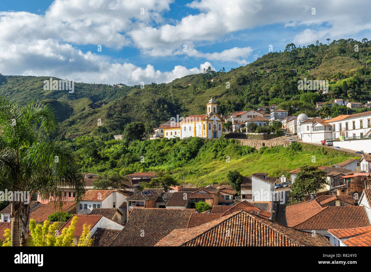 Nossa Senhora das Merces e Misericordia Kirche im historischen Zentrum von Ouro Preto, ein UNESCO-Weltkulturerbe, Ouro Preto Stockfoto