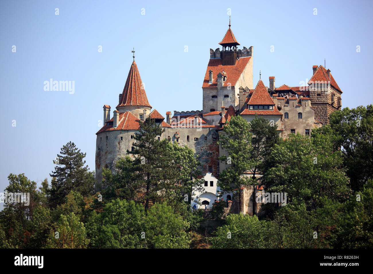 Schloss Bran, Kleie, Braşov County, Siebenbürgen, Rumänien Stockfoto