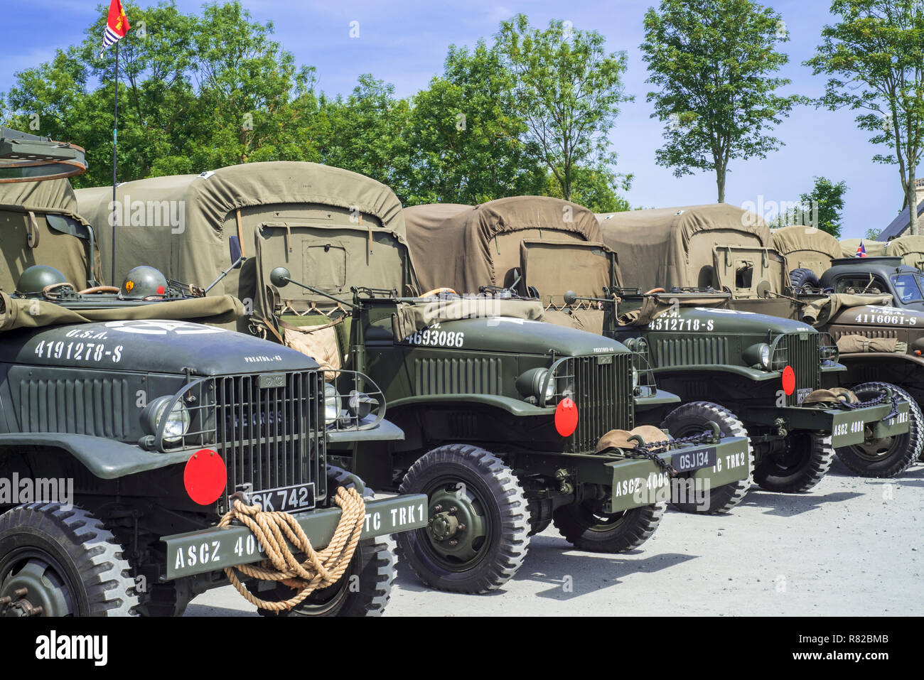 Amerikanische Welt Krieg Zwei GMC CCKW 6x6 Lkw der US-Armee, militärische Fahrzeug auch als Jimmy bekannt Stockfoto