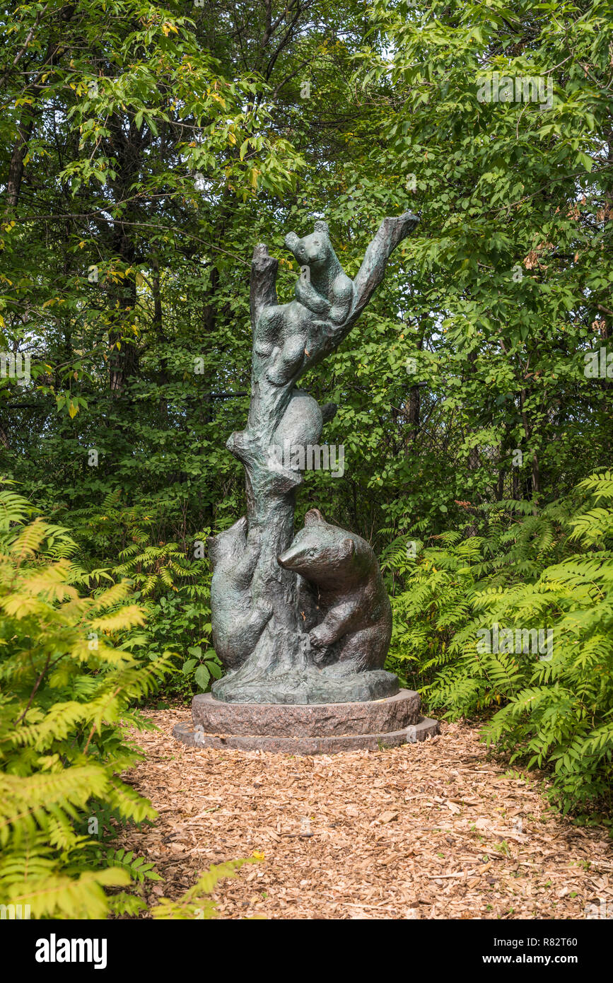 Die Leo Mol Skulpturengärten an der Assiniboine Park, Winnipeg, Manitoba, Kanada. Stockfoto