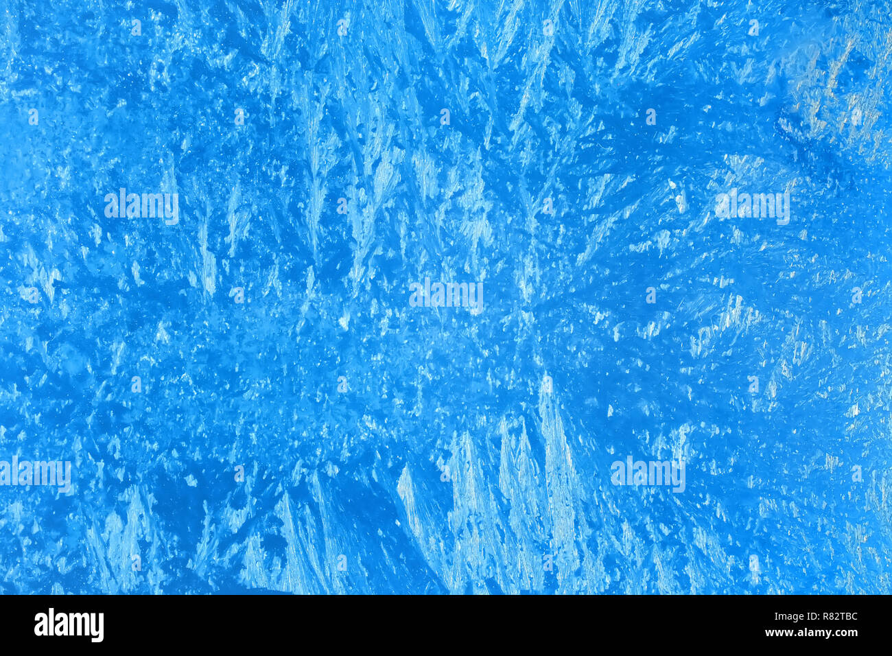 Blaue Milchglas oder Eis Oberfläche mit kopieren. Textur und Hintergrund Stockfoto