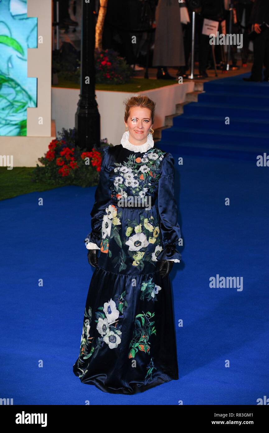 Edith Bowman Ankunft auf dem roten Teppich für die Europäische Premiere von Mary Poppins kehrt in der Royal Albert Hall. Stockfoto