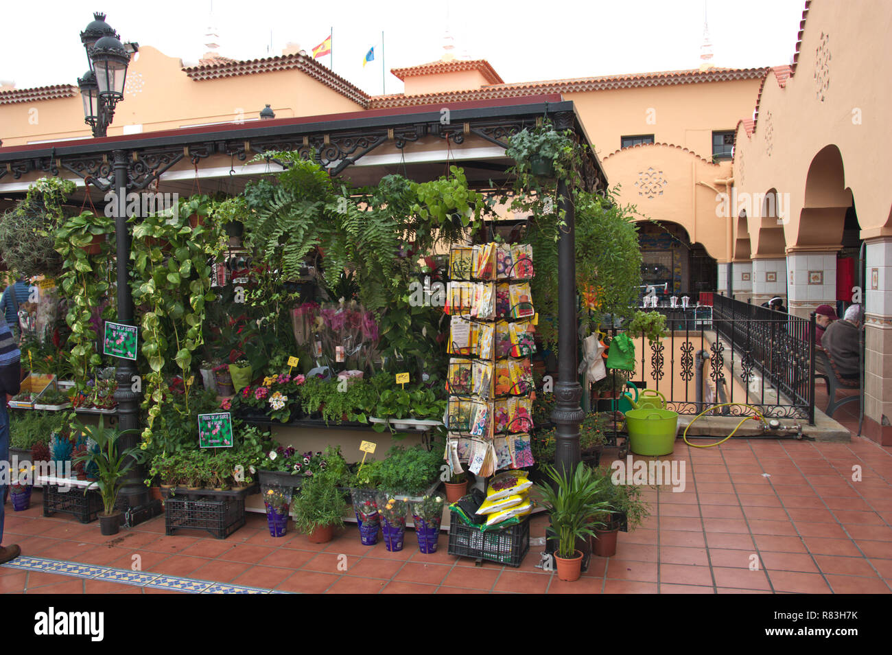 2018 - January-Santa Cruz de Tenerife. Spanien. Marktstand der Recova in Santa Cruz de Tenerife. Stockfoto