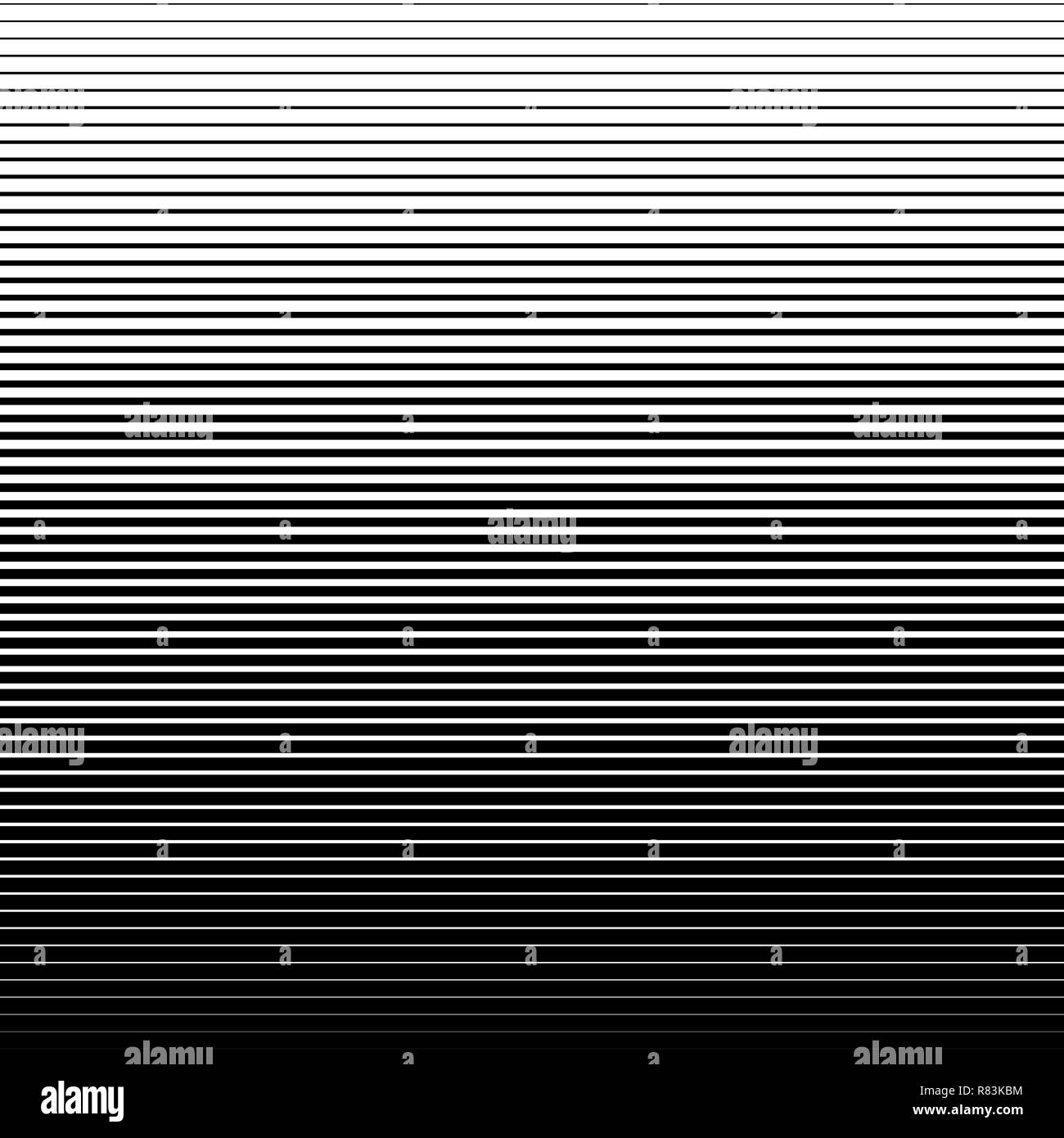 Abstrakte Muster mit horizontalen Linien. Vector Illustration. Monochromen Hintergrund Stock Vektor