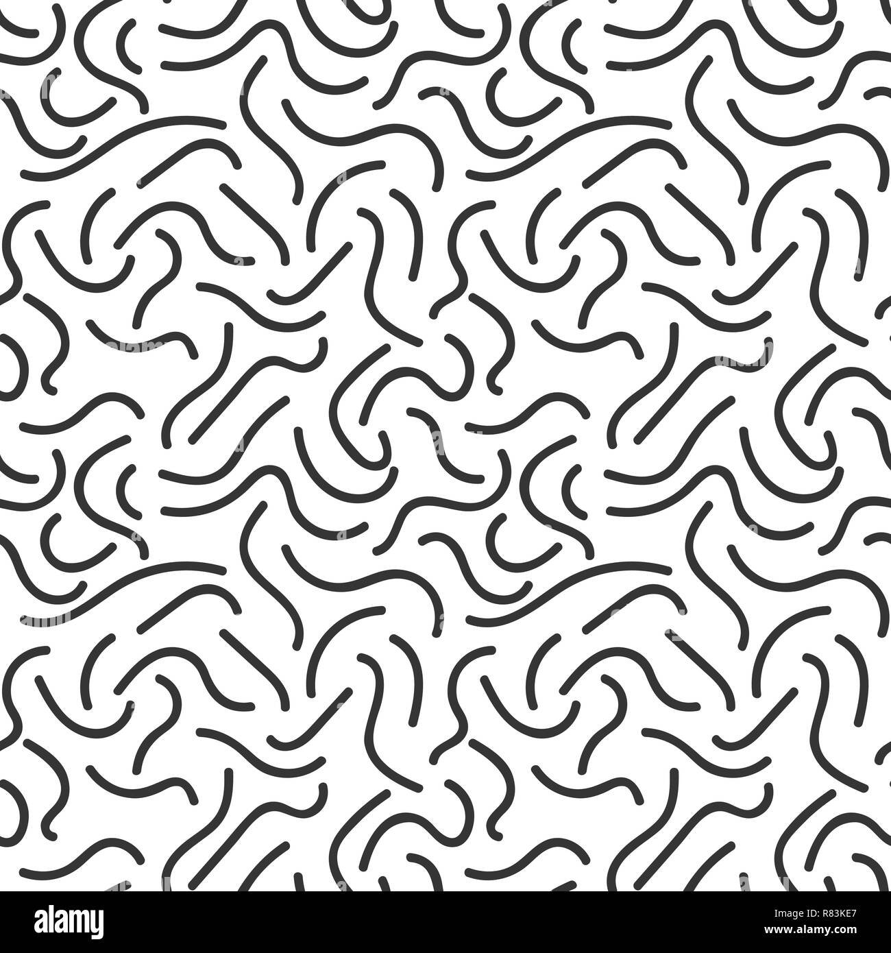 Abstrakte lineare nahtlose Hintergrund. Vector Illustration. Einfache nahtlose Muster Stock Vektor