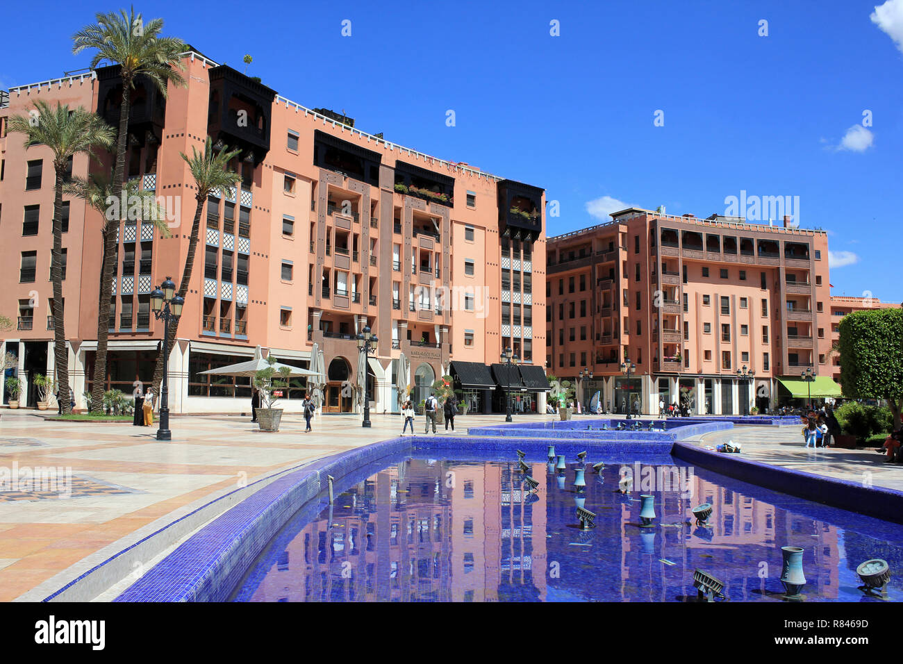 Marrakech Plaza Platz du 16 Novembre, Marrakesch, Marokko, Nordafrika Stockfoto