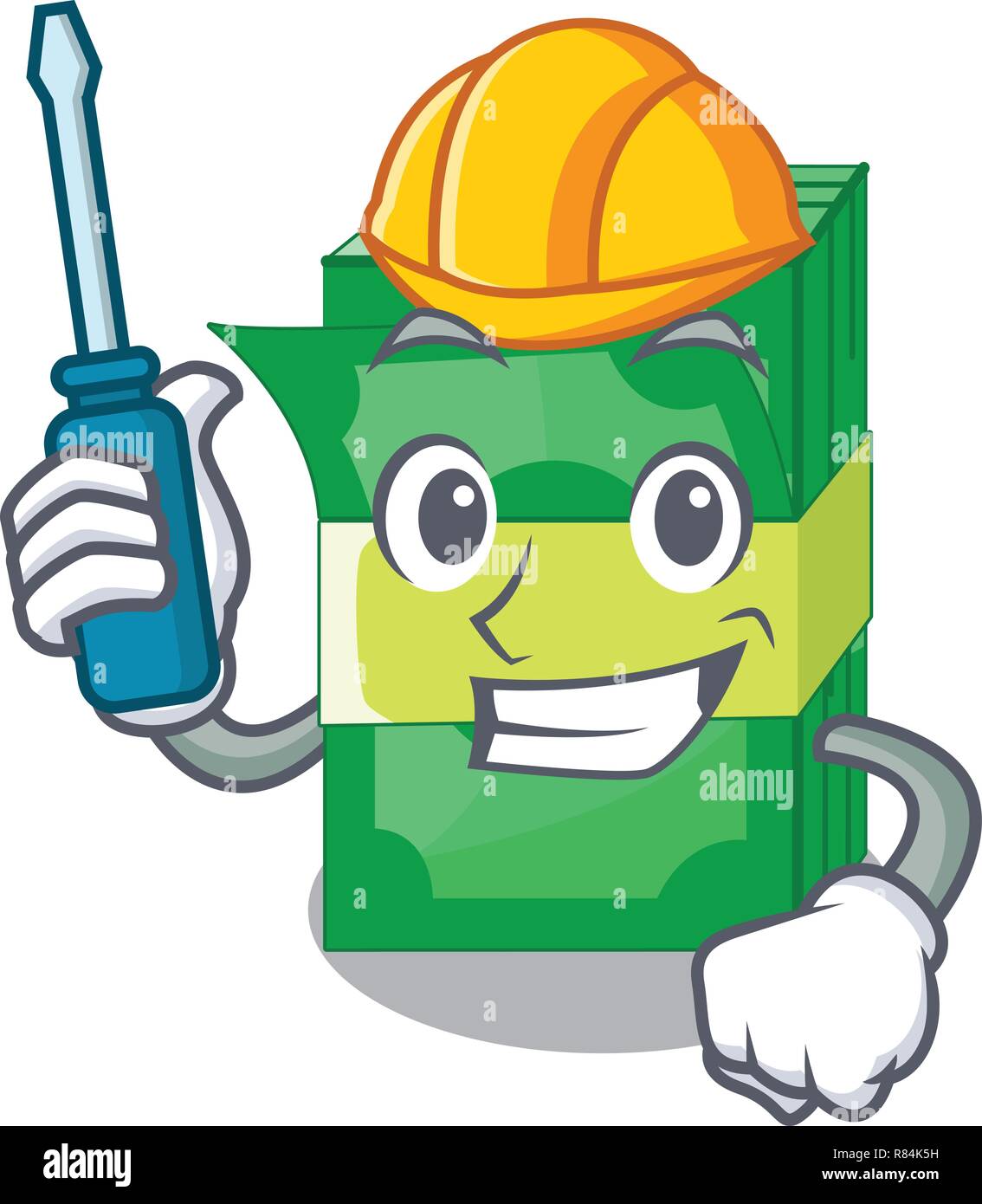 Automotive Geld in Verpackung bundles Cartoon Stock Vektor