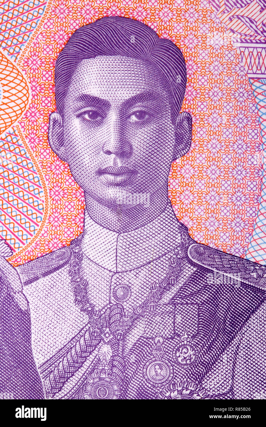 Ananda Mahidol Rama VIII Portrait von Thai Geld Stockfoto