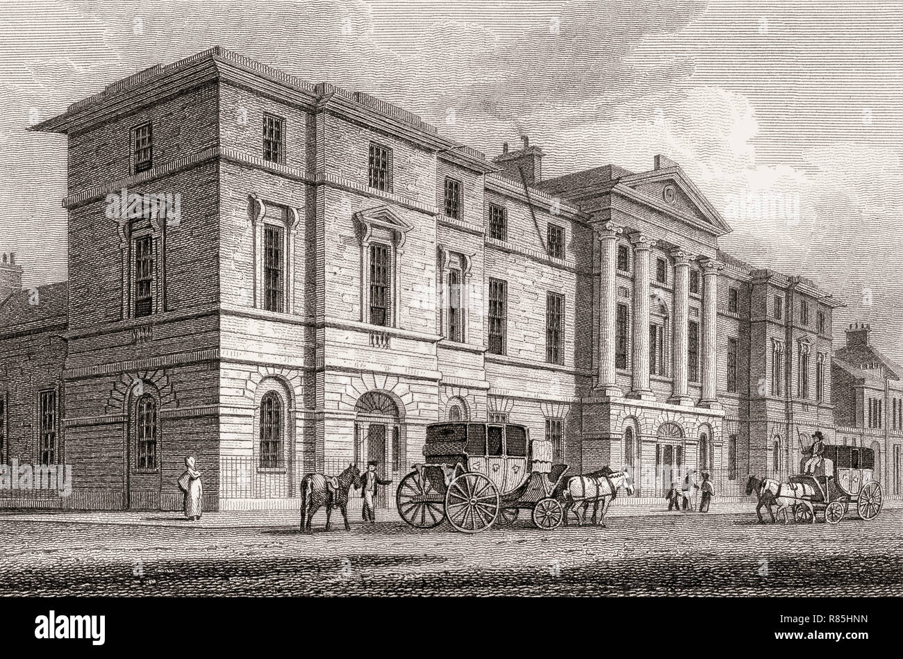 Assembly Rooms, George Street, Schottland, 19. Jahrhundert, Ansichten in Edinburgh von J.&H. S. Lagerhalter, 1820 Stockfoto
