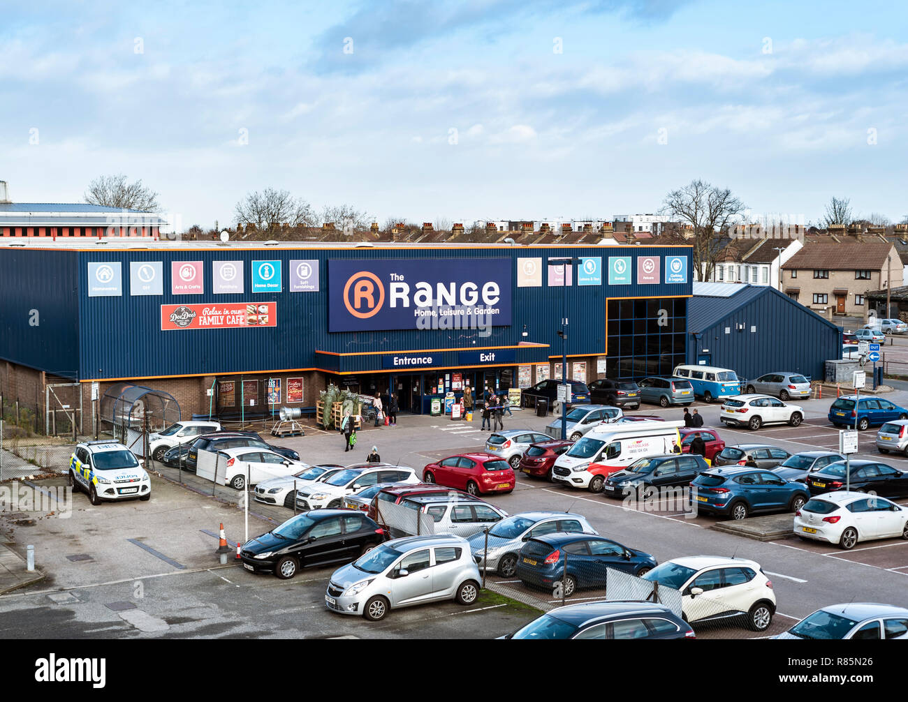 Der Bereich store in Southend On Sea, Essex. Freizeit und Garten Shop. Stockfoto