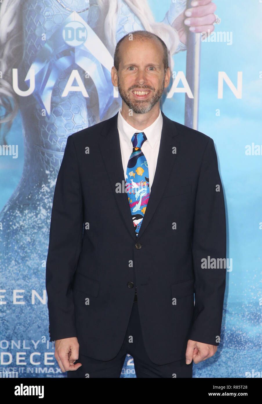 HOLLYWOOD, CA - Dezember 12: David Leslie Johnson-Mc Goldrick, bei der Premiere von Warner Bros. Pictures' "aquaman" an der TCL Chinese Theatre in Hollywood, Kalifornien am 12. Dezember 2018. Credit: Faye Sadou/MediaPunch Stockfoto