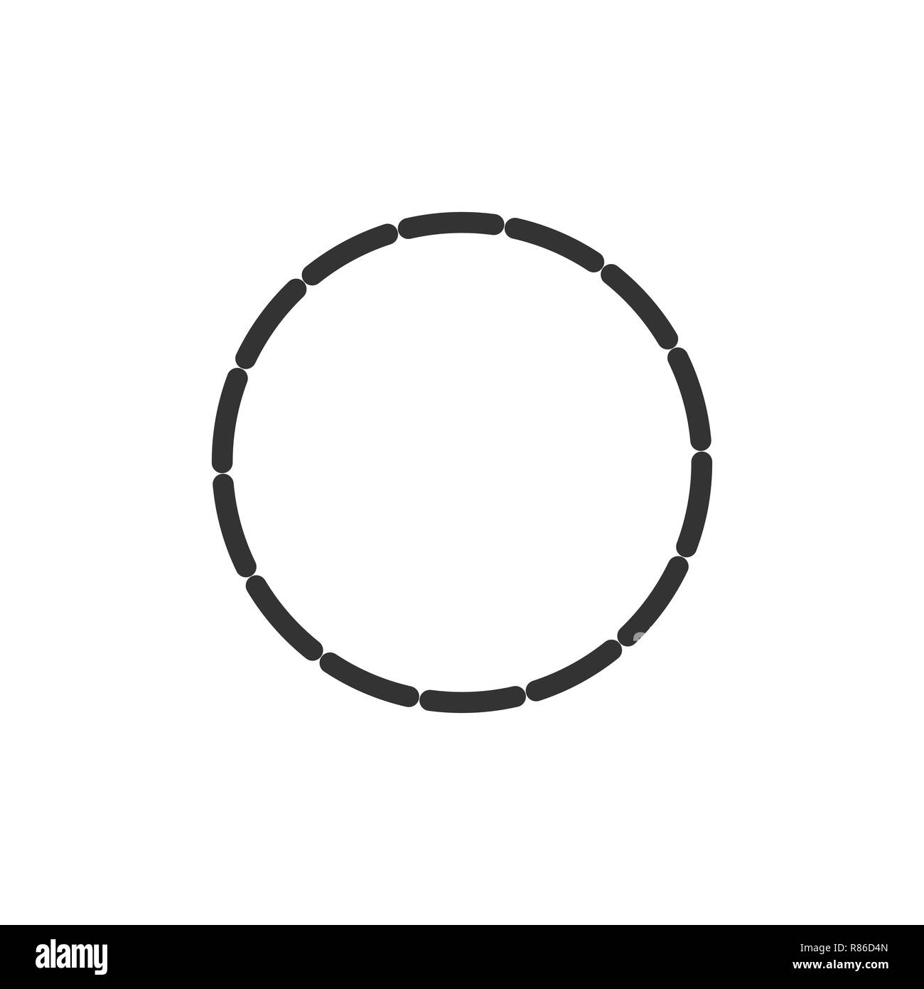 Vector Illustration, flachen Design Kreis Stock Vektor