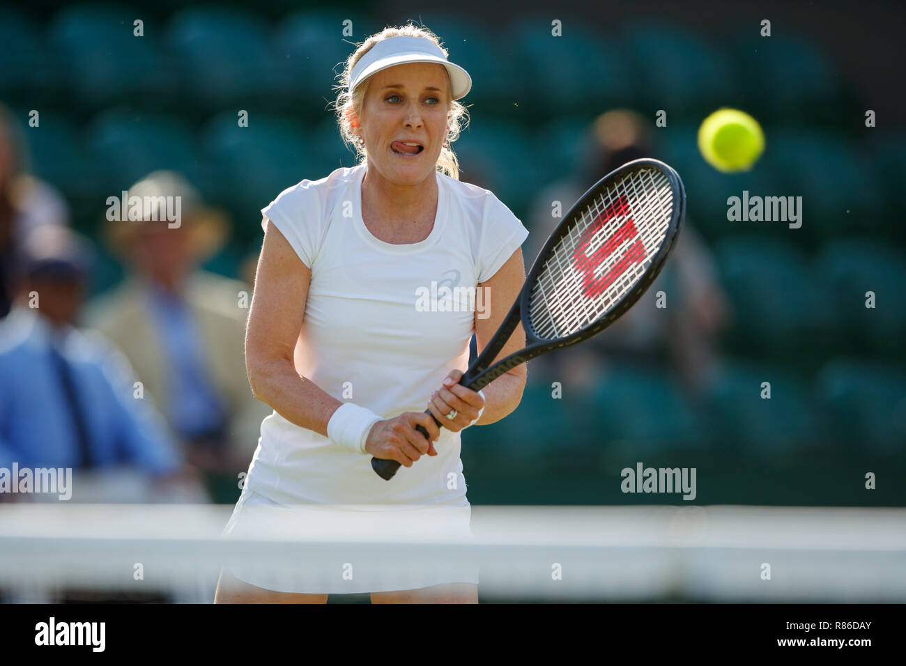 Tennis Legende Tracy Austin der USA während der Wimbledon Championships 2018 Stockfoto