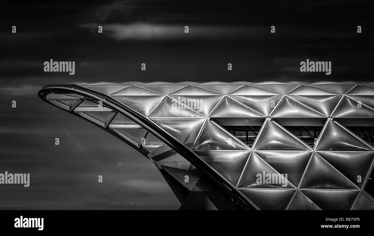 Die neue Dachterrasse nach London Crossrail Stockfoto