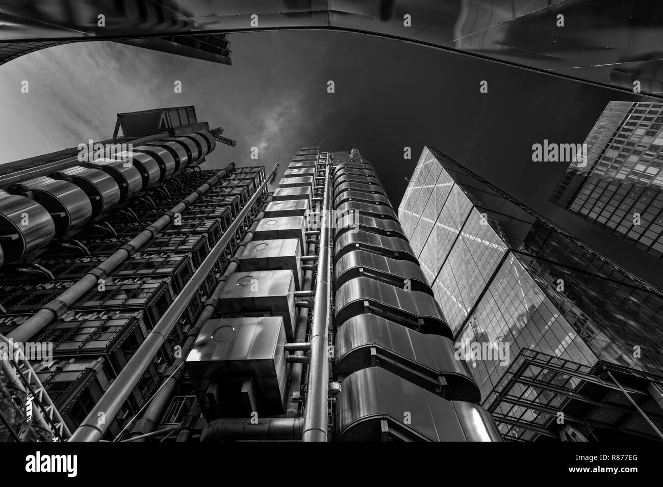 Llyods von London und Leadenhall Building Stockfoto