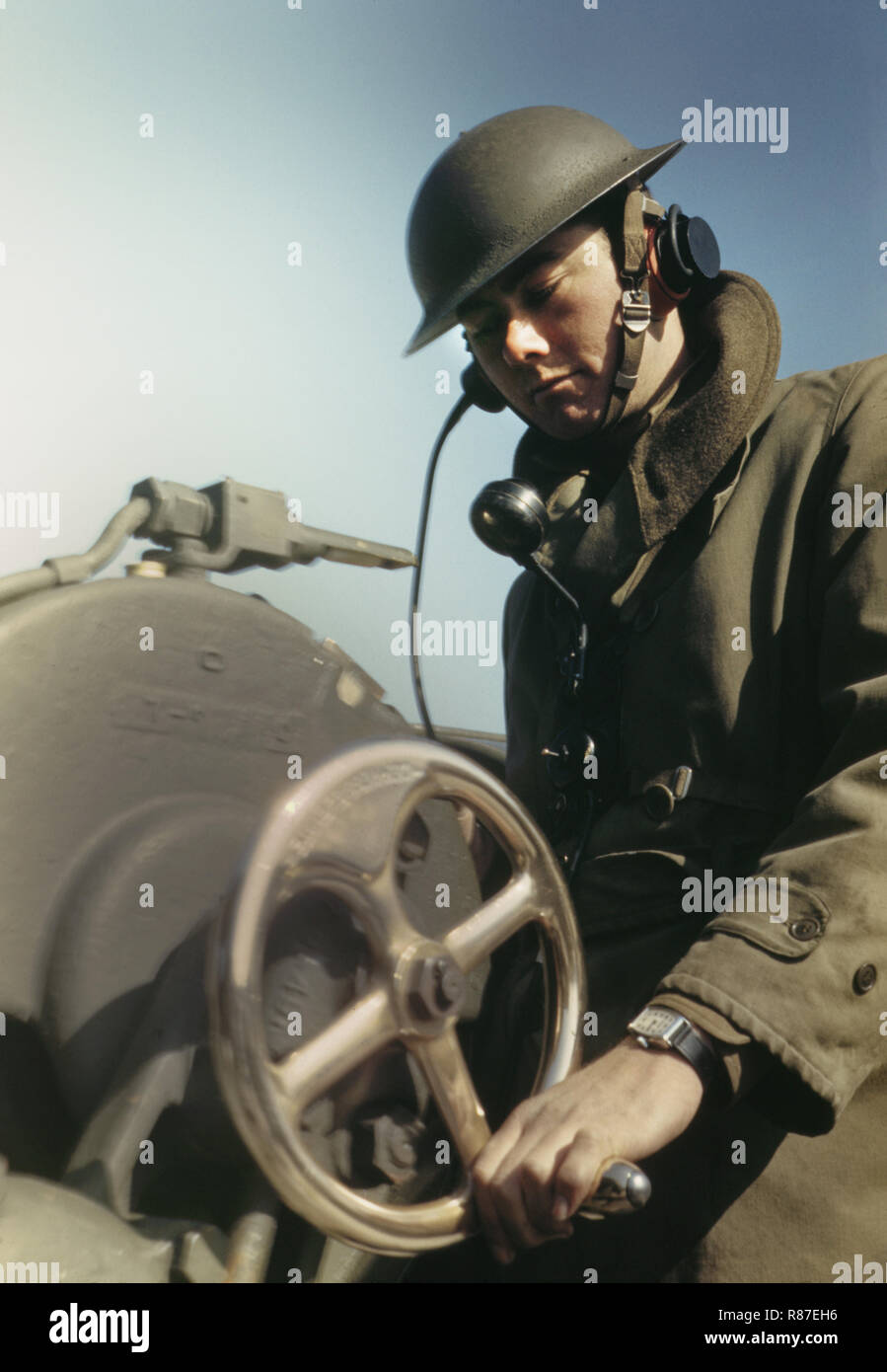 Küstenschutz, Fort Story, Virginia, USA, Alfred T. Palmer für Office of War Information, März 1942 Stockfoto