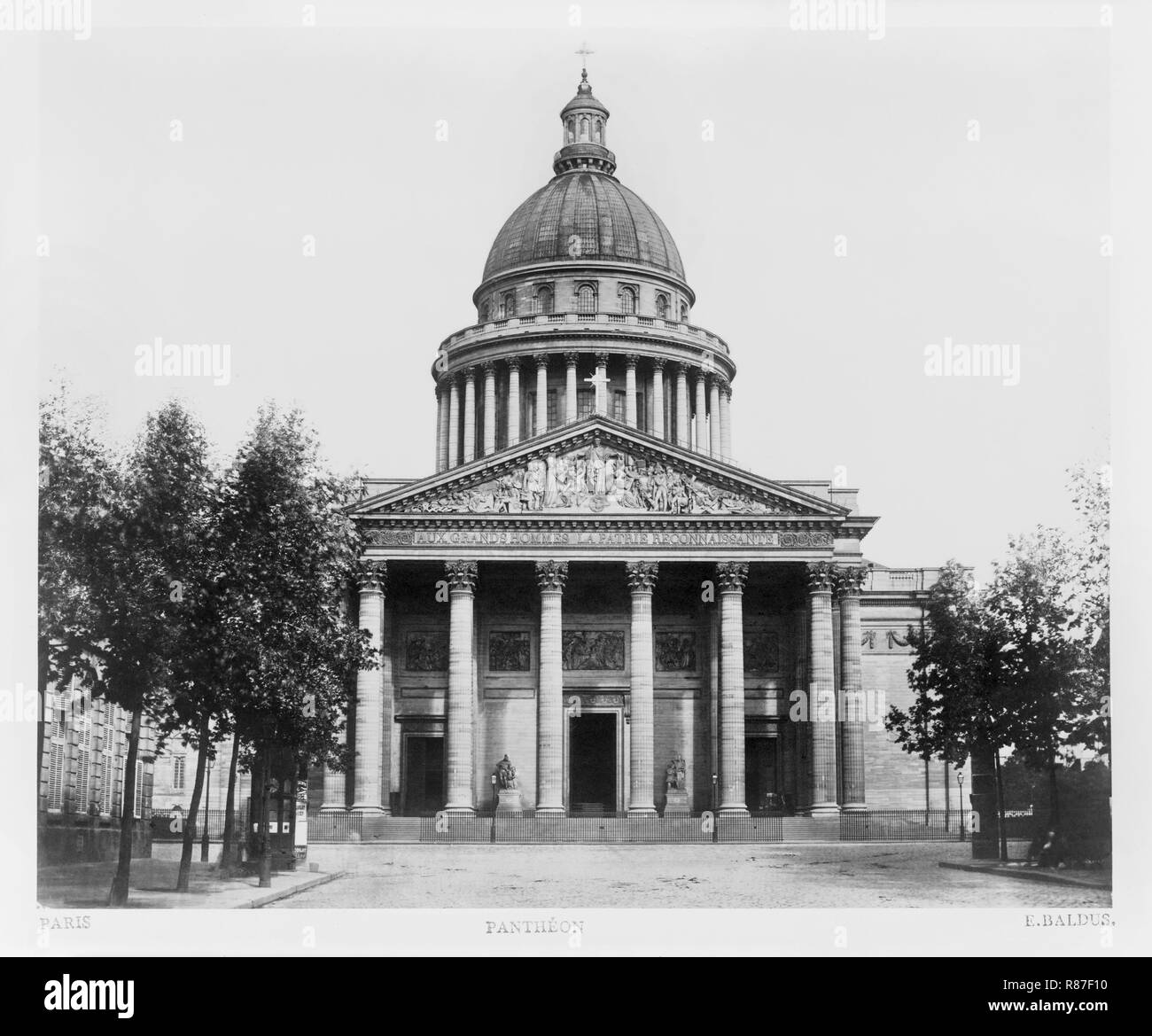 Pantheon, Paris, Frankreich, Silber Albumen Print, Édouard Baldus, 1860 Stockfoto