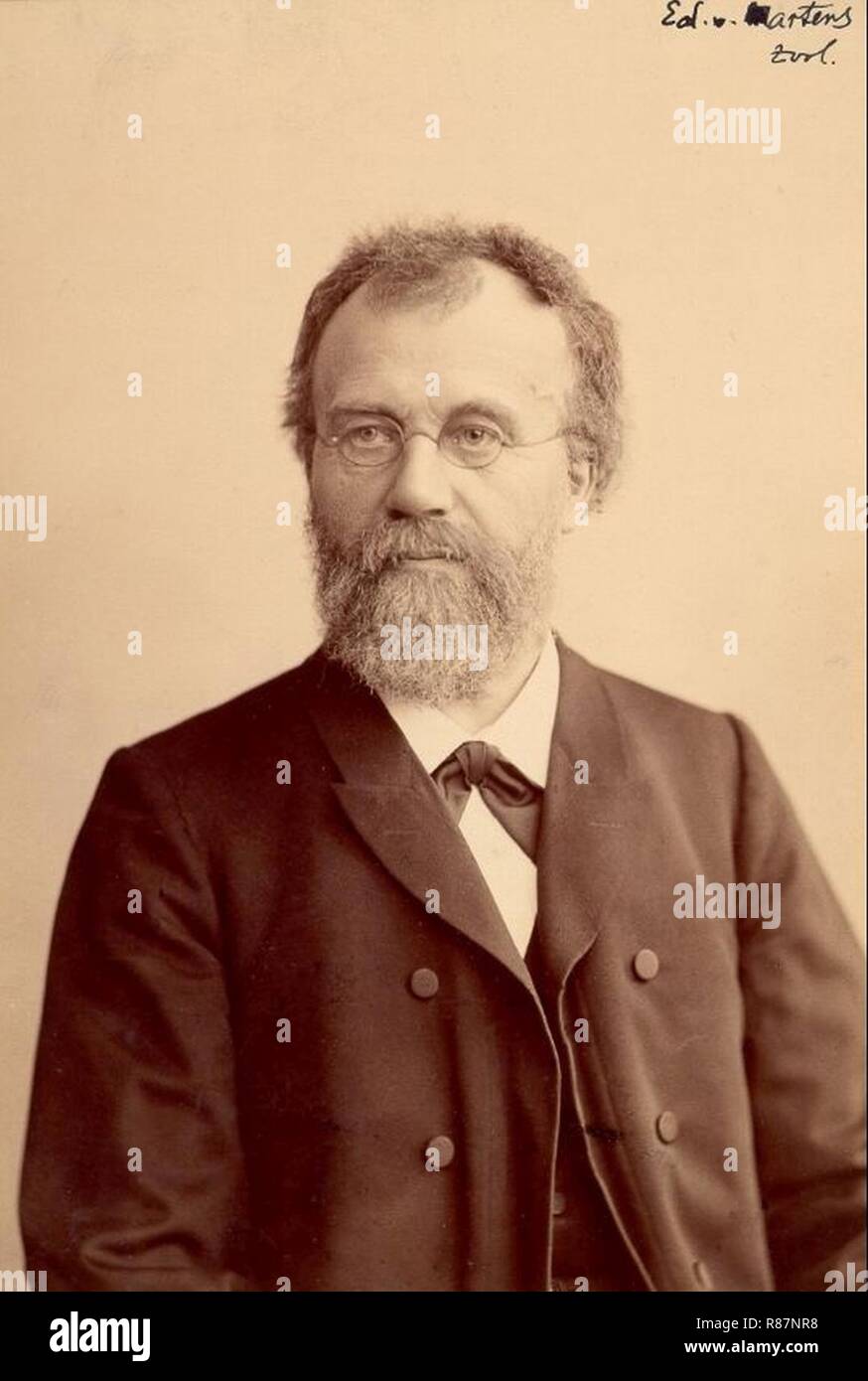 Carl Eduard von Martens (1831-1904). Stockfoto