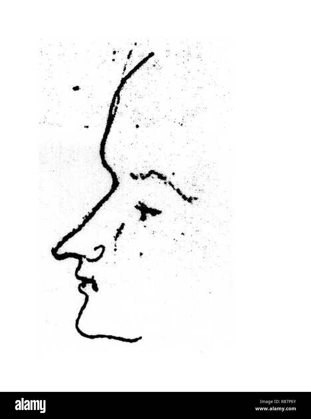 Carl Friedrich Gauß Zeichnung einer unbekannten Frau 1804. Stockfoto