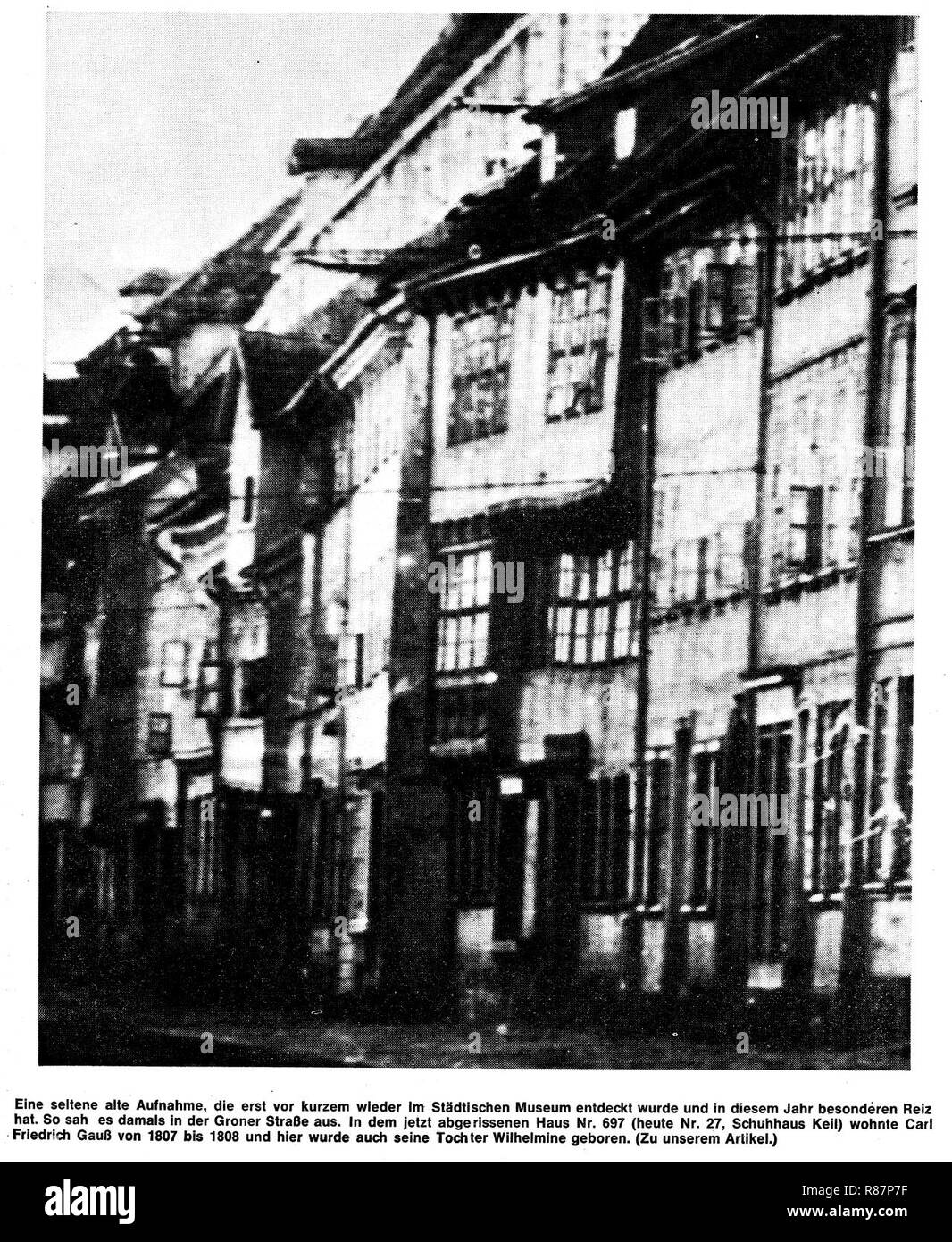 Carl Friedrich Gauß, 012. Stockfoto