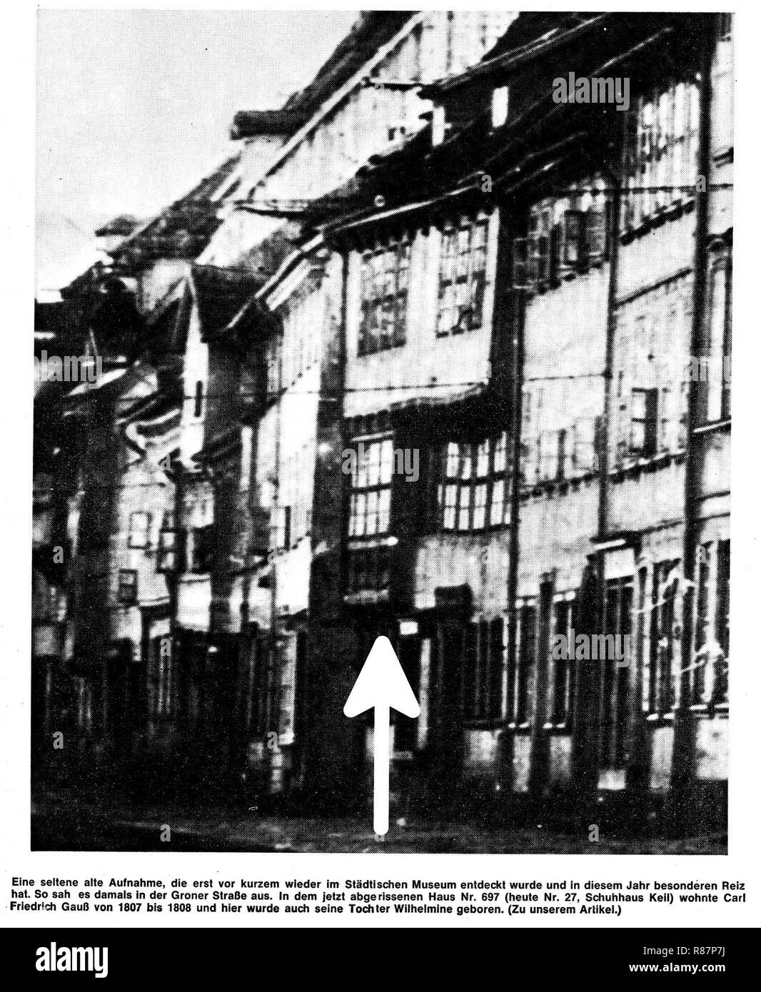 Carl Friedrich Gauß, 015. Stockfoto