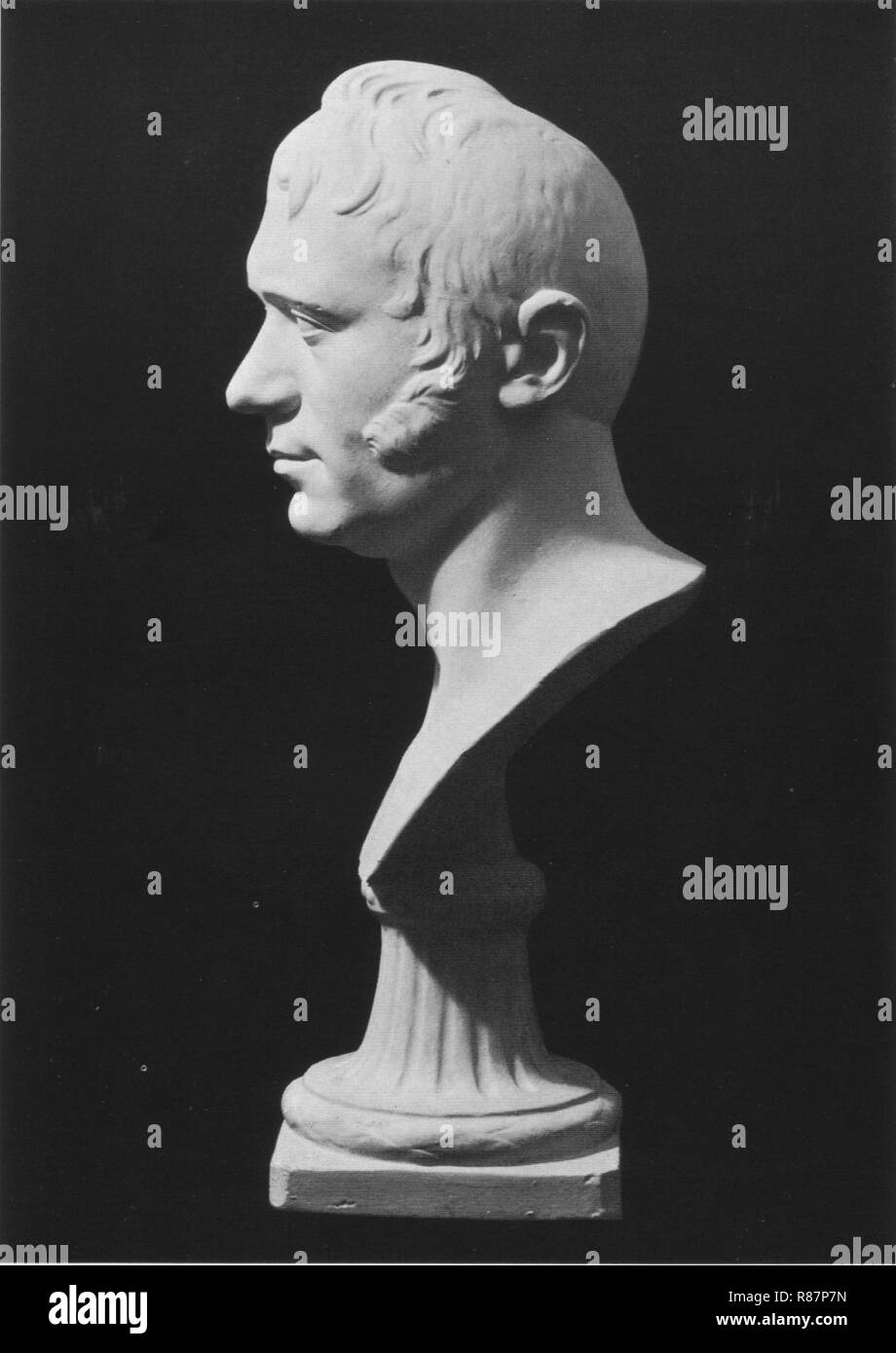 Carl Friedrich Gauß, Büste von Friedrich Künkler, 001. Stockfoto