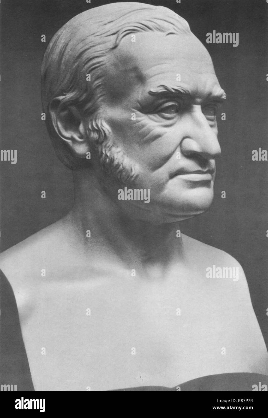 Carl Friedrich Gauß, Büste Heinrich Hesemann, 1855. Stockfoto