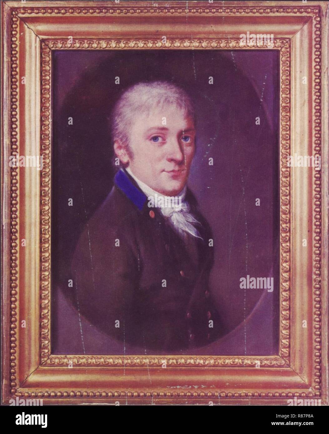 Carl Friedrich Gauß, pastellgemälde von Johann Christian August Schwartz, 1803. Stockfoto