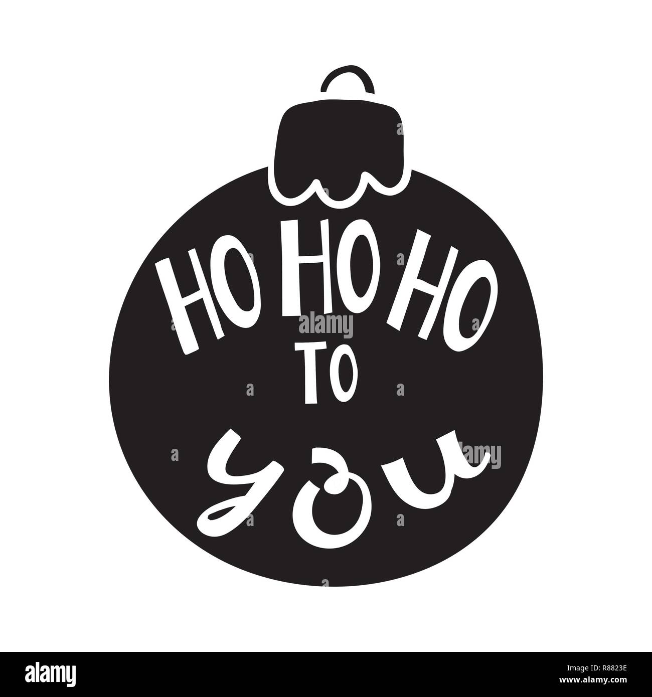 Ho Ho Ho zu zitieren Sie Stock Vektor