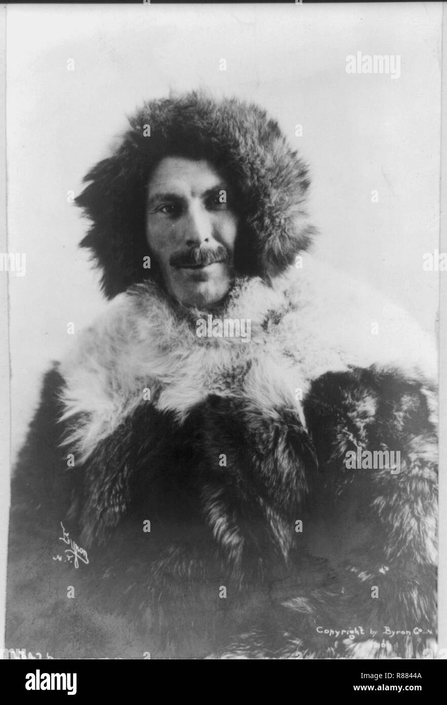 Kapitän Robert Abram Bartlett, 1875-1946, halb Portrait in arktischen Kleid Stockfoto