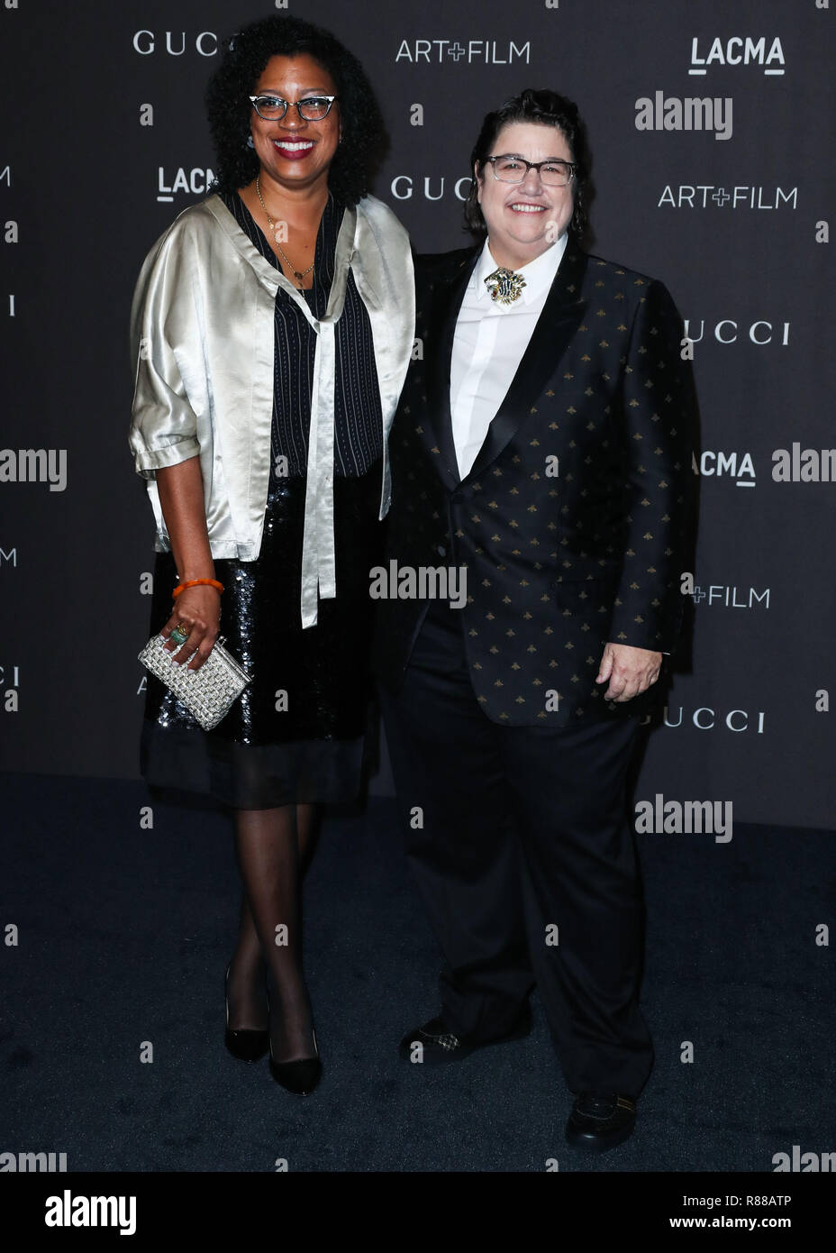 LOS ANGELES, Ca, USA - November 03: Robin Coste Lewis, Catherine Opie am 2018 LACMA Kunst+Film Gala im Los Angeles County Museum der kunst am 3. November statt, 2018 in Los Angeles, Kalifornien, USA. (Foto von Xavier Collin/Image Press Agency) Stockfoto